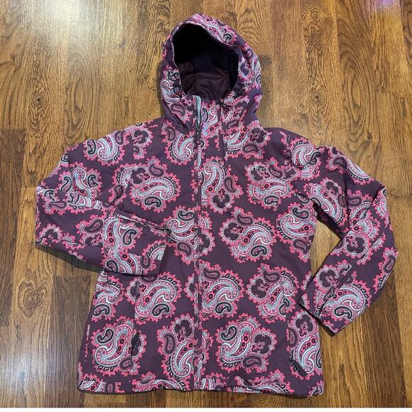 Burton Women’s Ltd Edition Paisley Print Ski Jacket – Purple/Pink – Sz Large - Picture 1 of 12